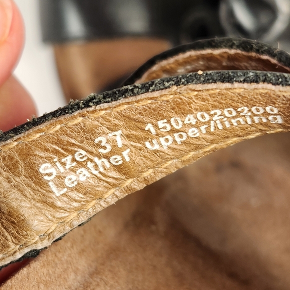 DANSKO Women's Jameson Sandal 7 EU 37 Black Leather Slingback Comfort Shoe - Picture 5 of 10